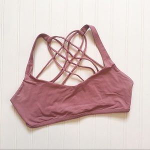 Lululemon Free To Be Wild Sports Bra in Mauve